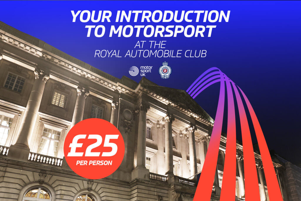 Want to get started in motorsport? Join us at the Royal Automobile Club and we’ll show you how!